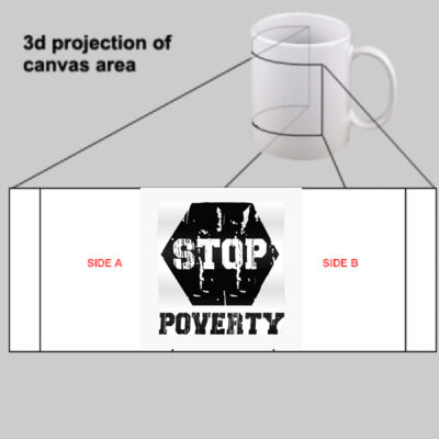Stop Poverty RS White Mug Thumbnail